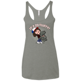 T-Shirts Venetian Grey / X-Small It´z Zo Fluffy Women's Triblend Racerback Tank