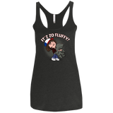 T-Shirts Vintage Black / X-Small It´z Zo Fluffy Women's Triblend Racerback Tank