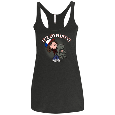 T-Shirts Vintage Black / X-Small It´z Zo Fluffy Women's Triblend Racerback Tank