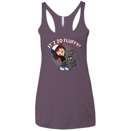 T-Shirts Vintage Purple / X-Small It´z Zo Fluffy Women's Triblend Racerback Tank