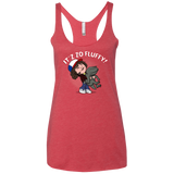 T-Shirts Vintage Red / X-Small It´z Zo Fluffy Women's Triblend Racerback Tank