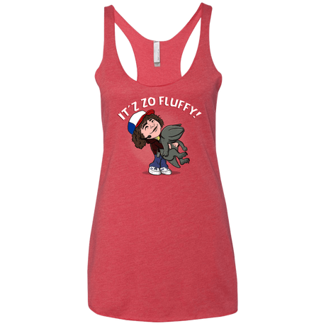 T-Shirts Vintage Red / X-Small It´z Zo Fluffy Women's Triblend Racerback Tank