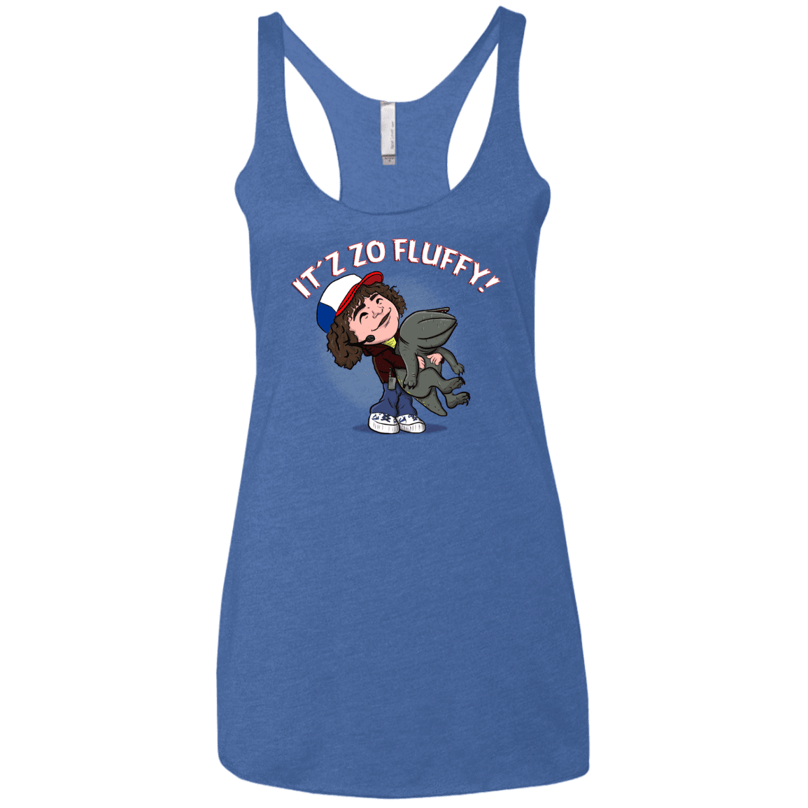 T-Shirts Vintage Royal / X-Small It´z Zo Fluffy Women's Triblend Racerback Tank