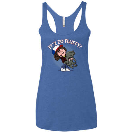 T-Shirts Vintage Royal / X-Small It´z Zo Fluffy Women's Triblend Racerback Tank