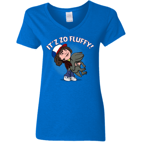 T-Shirts Royal / S It´z Zo Fluffy Women's V-Neck T-Shirt