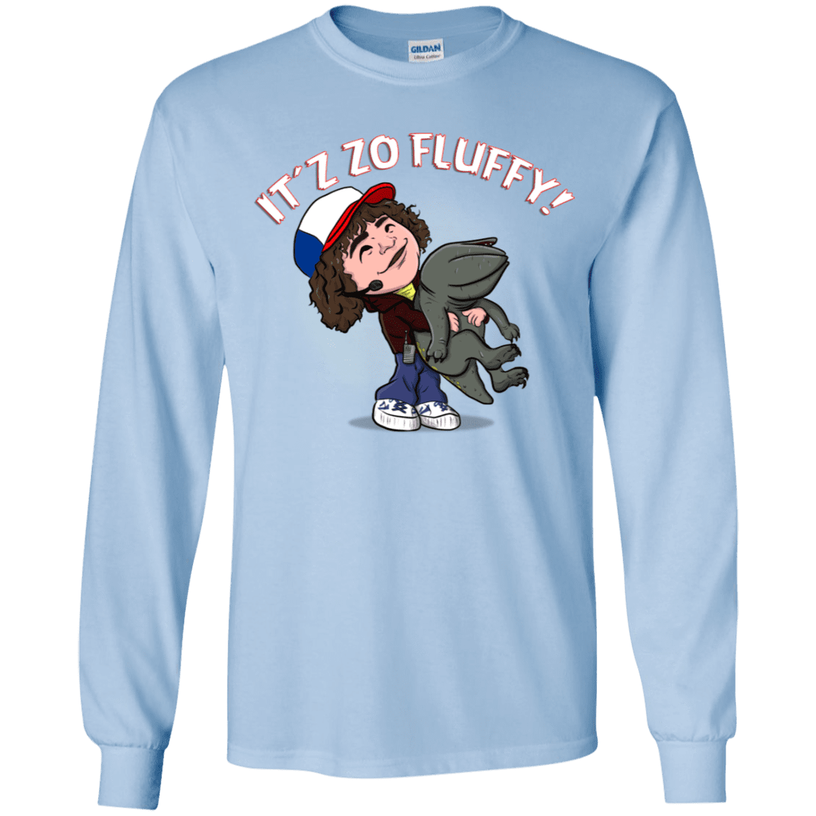 T-Shirts Light Blue / YS It´z Zo Fluffy Youth Long Sleeve T-Shirt