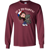 T-Shirts Maroon / YS It´z Zo Fluffy Youth Long Sleeve T-Shirt