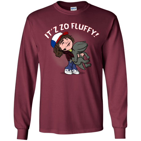 T-Shirts Maroon / YS It´z Zo Fluffy Youth Long Sleeve T-Shirt