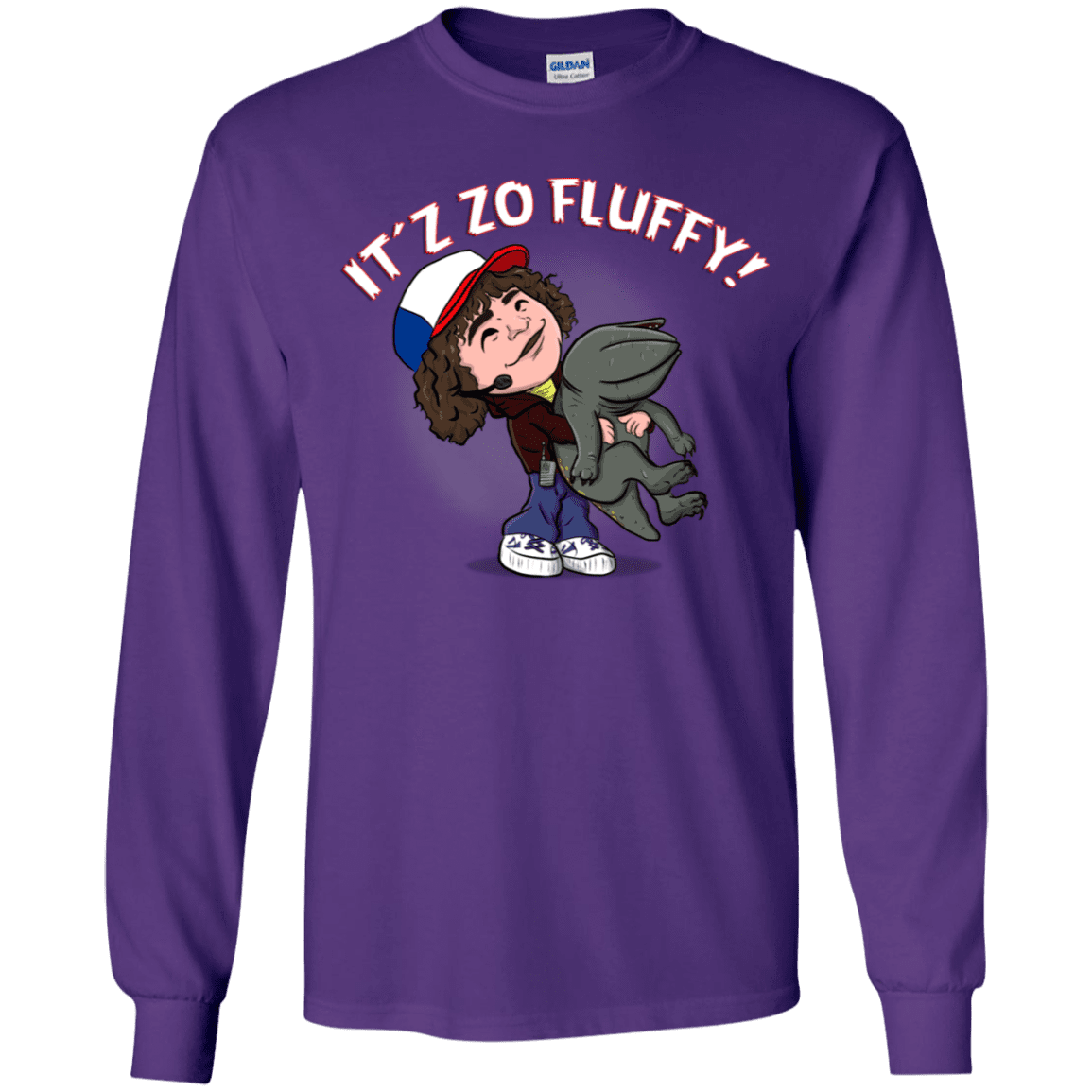 T-Shirts Purple / YS It´z Zo Fluffy Youth Long Sleeve T-Shirt