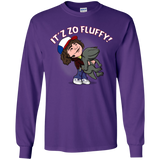 T-Shirts Purple / YS It´z Zo Fluffy Youth Long Sleeve T-Shirt