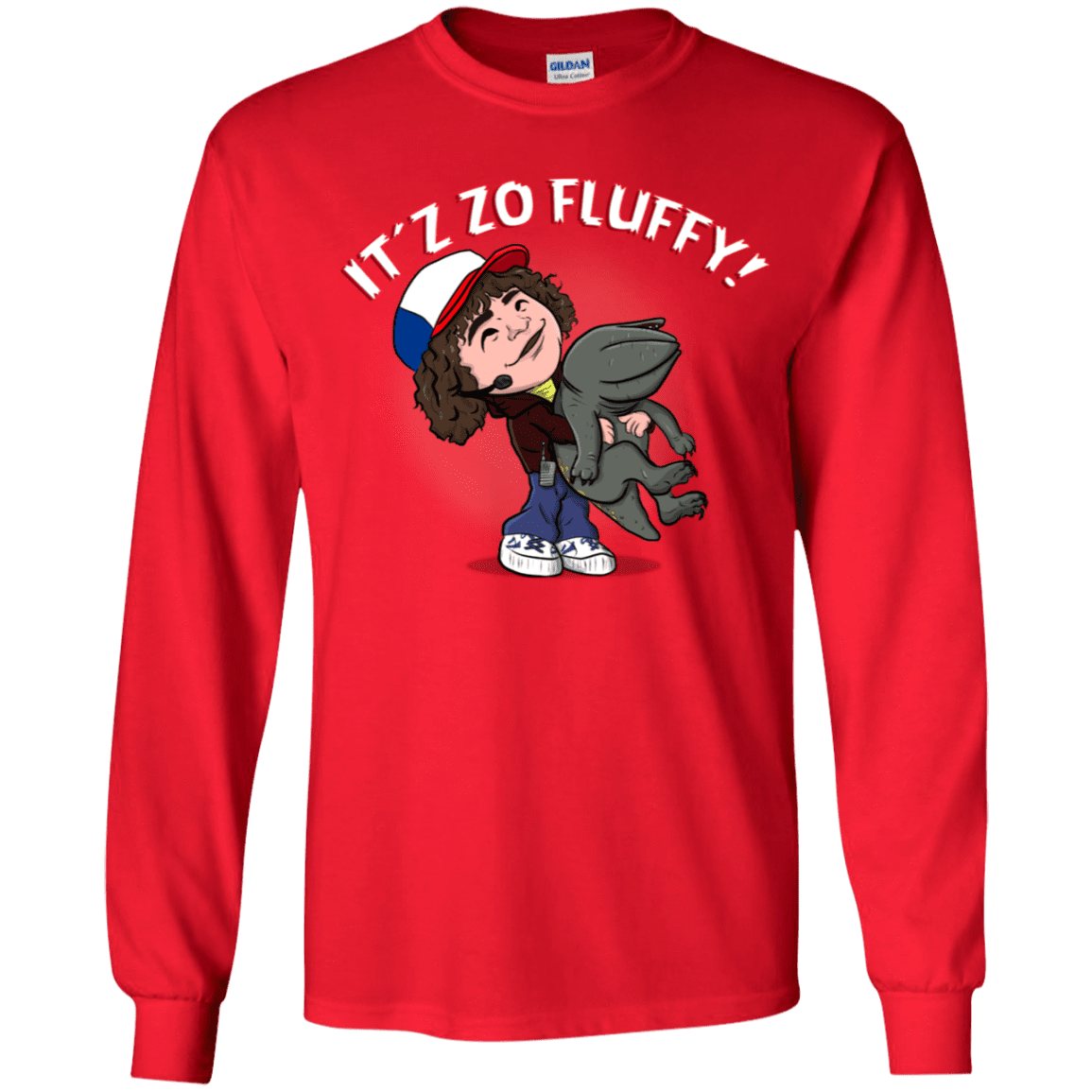 T-Shirts Red / YS It´z Zo Fluffy Youth Long Sleeve T-Shirt