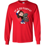 T-Shirts Red / YS It´z Zo Fluffy Youth Long Sleeve T-Shirt