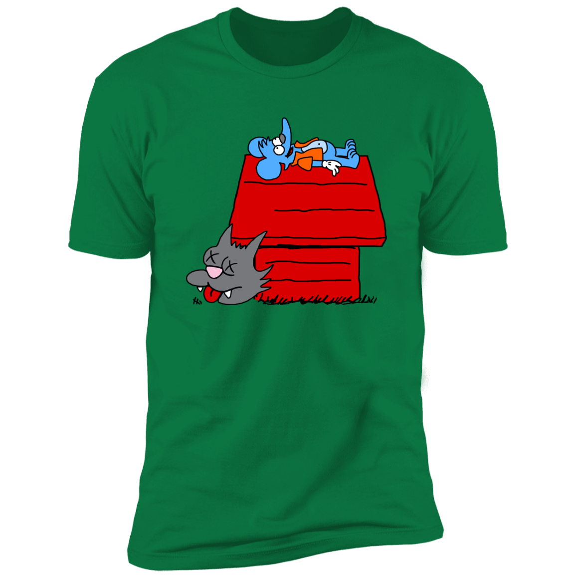 T-Shirts Kelly Green / S Itchy and Peanuts Men's Premium T-Shirt