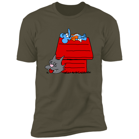 T-Shirts Military Green / S Itchy and Peanuts Men's Premium T-Shirt