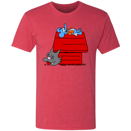 T-Shirts Vintage Red / S Itchy and Peanuts Men's Triblend T-Shirt