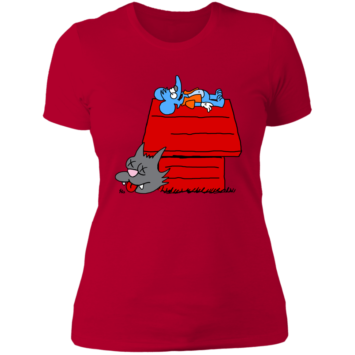 T-Shirts Red / S Itchy and Peanuts Women's Premium T-Shirt