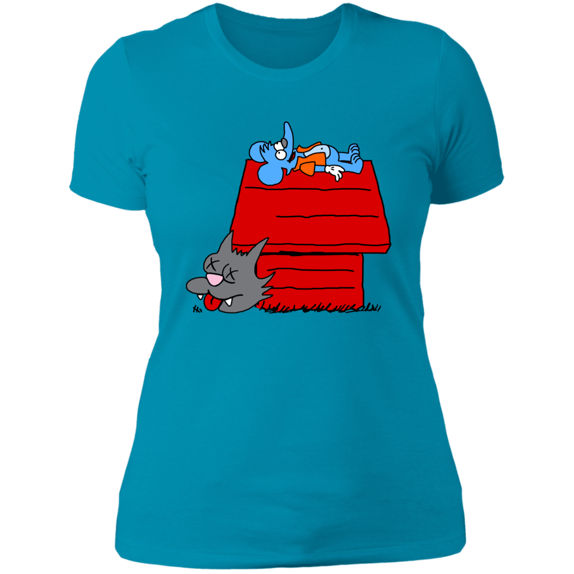 T-Shirts Turquoise / S Itchy and Peanuts Women's Premium T-Shirt