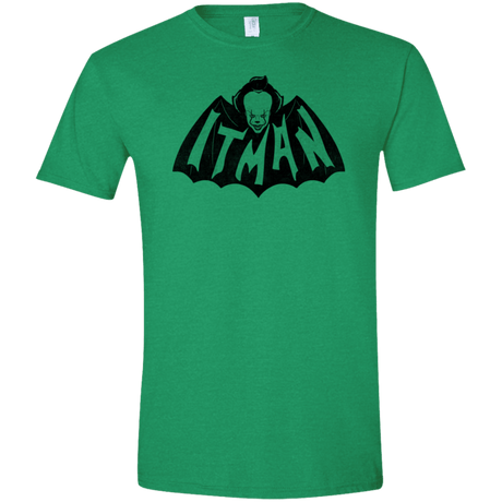 T-Shirts Heather Irish Green / S ITman Men's Semi-Fitted Softstyle
