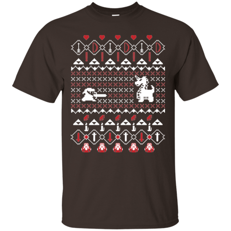 T-Shirts Dark Chocolate / Small Its Dangerous To Go Alone At Christmas T-Shirt