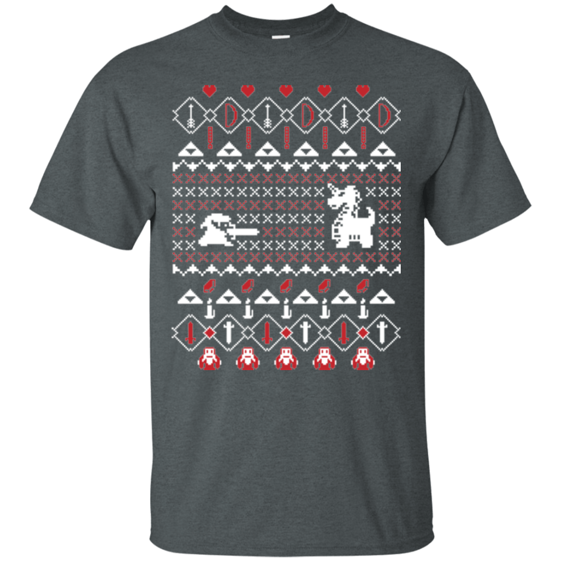T-Shirts Dark Heather / Small Its Dangerous To Go Alone At Christmas T-Shirt
