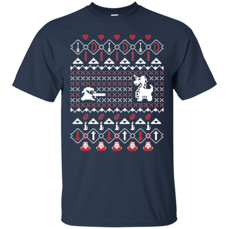 T-Shirts Navy / Small Its Dangerous To Go Alone At Christmas T-Shirt