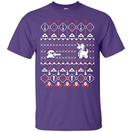 T-Shirts Purple / Small Its Dangerous To Go Alone At Christmas T-Shirt