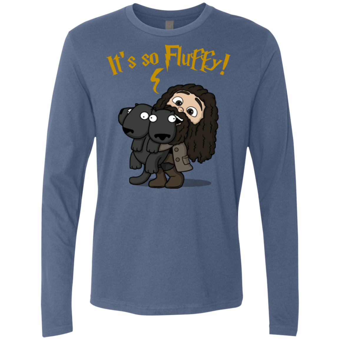 T-Shirts Indigo / Small Its So Fluffy Men's Premium Long Sleeve