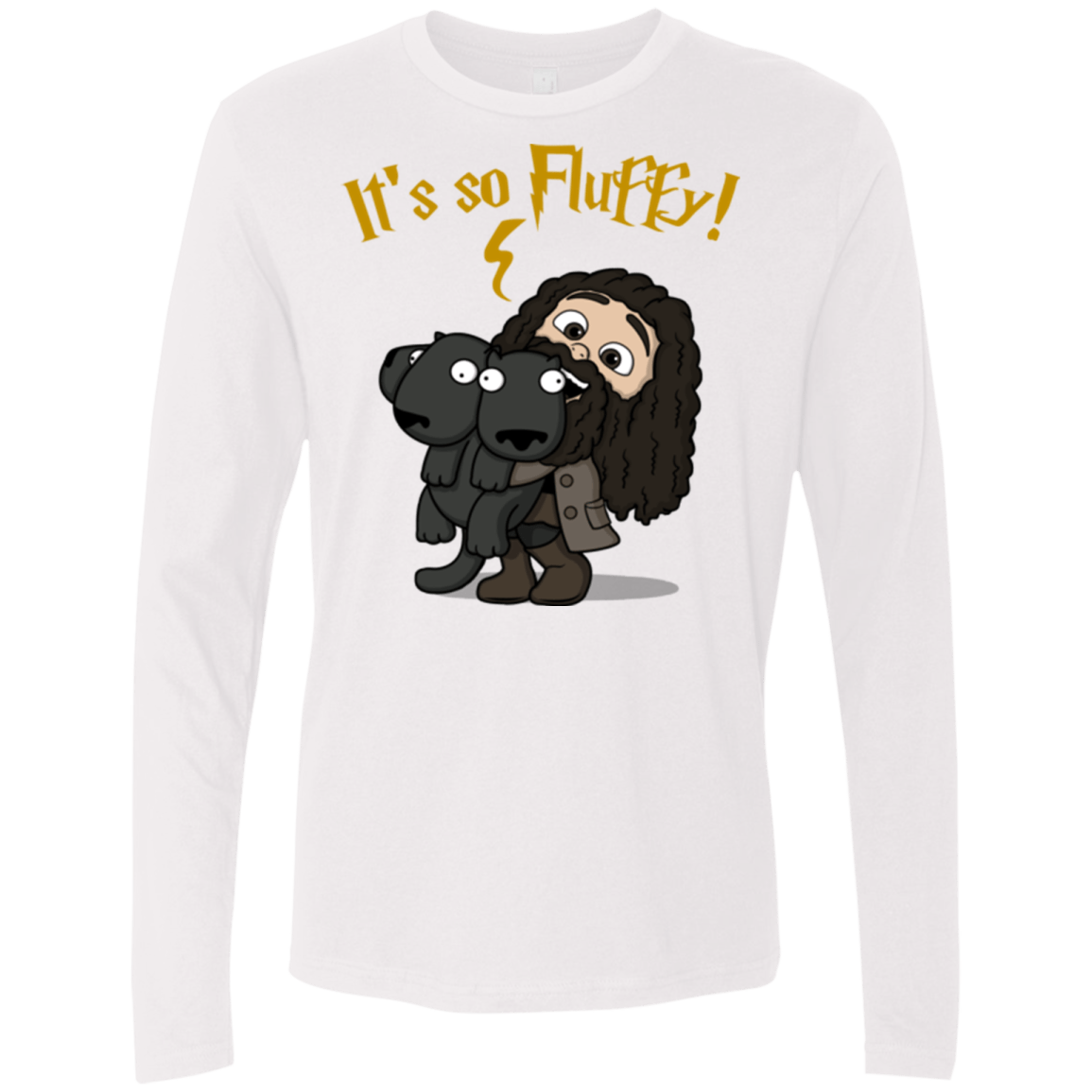 T-Shirts White / Small Its So Fluffy Men's Premium Long Sleeve