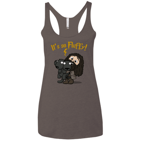 T-Shirts Macchiato / X-Small Its So Fluffy Women's Triblend Racerback Tank