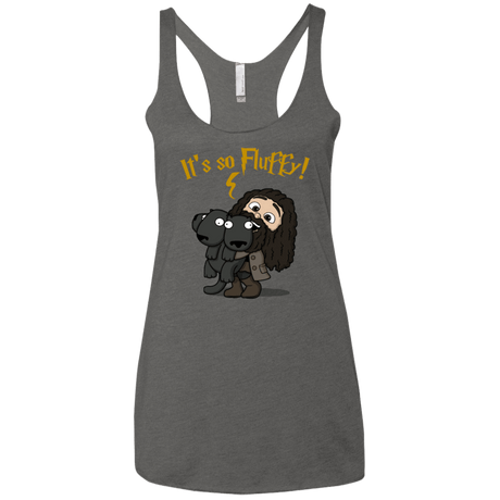 T-Shirts Premium Heather / X-Small Its So Fluffy Women's Triblend Racerback Tank