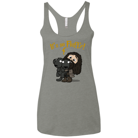 T-Shirts Venetian Grey / X-Small Its So Fluffy Women's Triblend Racerback Tank