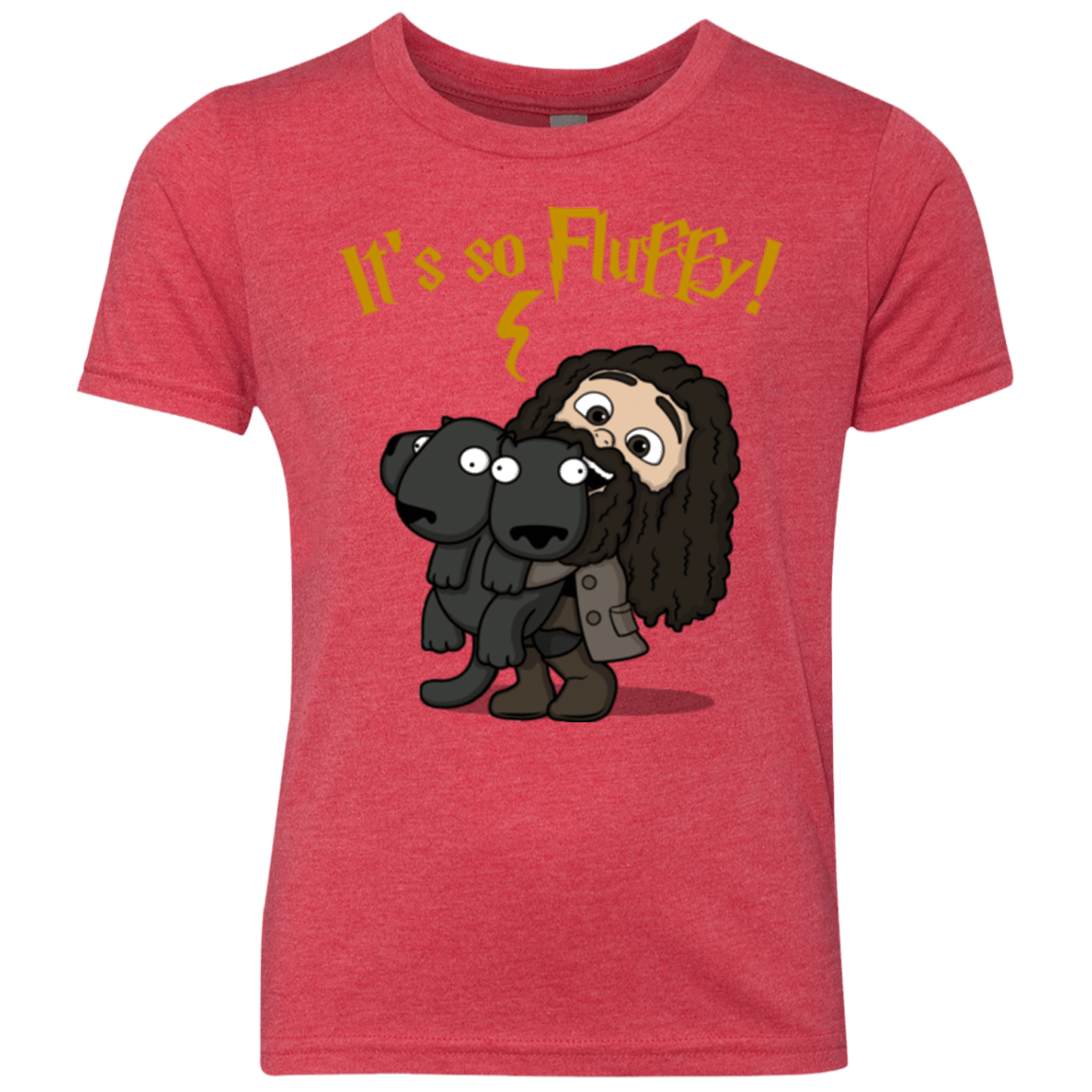 T-Shirts Vintage Red / YXS Its So Fluffy Youth Triblend T-Shirt