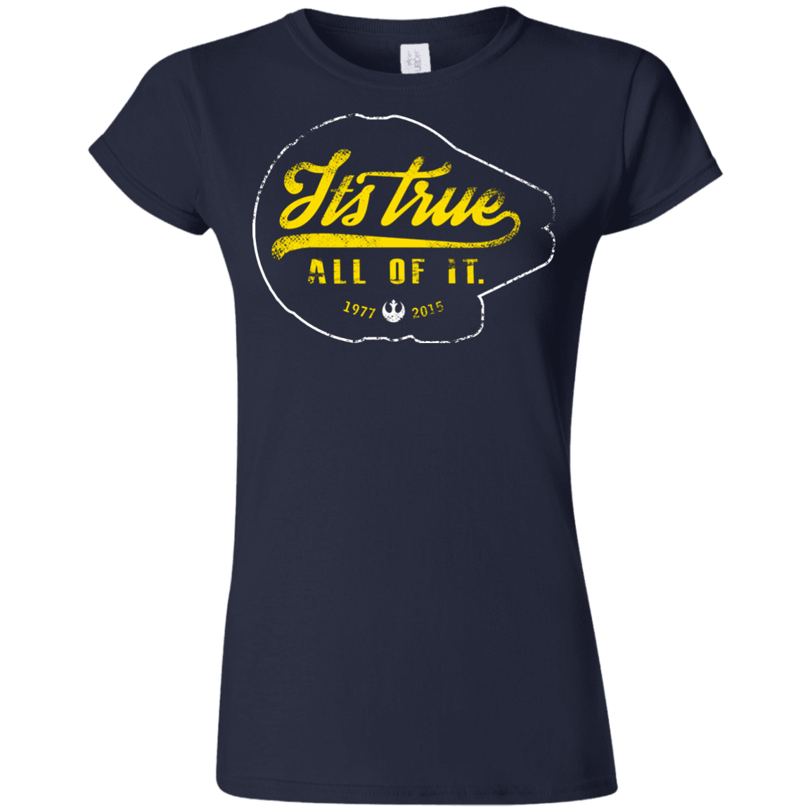 T-Shirts Navy / S Its True Junior Slimmer-Fit T-Shirt