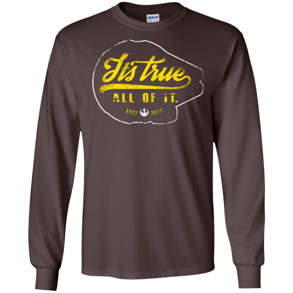 T-Shirts Dark Chocolate / S Its True Men's Long Sleeve T-Shirt