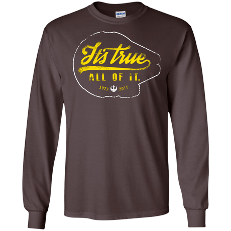 T-Shirts Dark Chocolate / S Its True Men's Long Sleeve T-Shirt