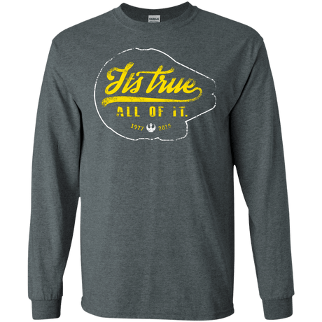 T-Shirts Dark Heather / S Its True Men's Long Sleeve T-Shirt