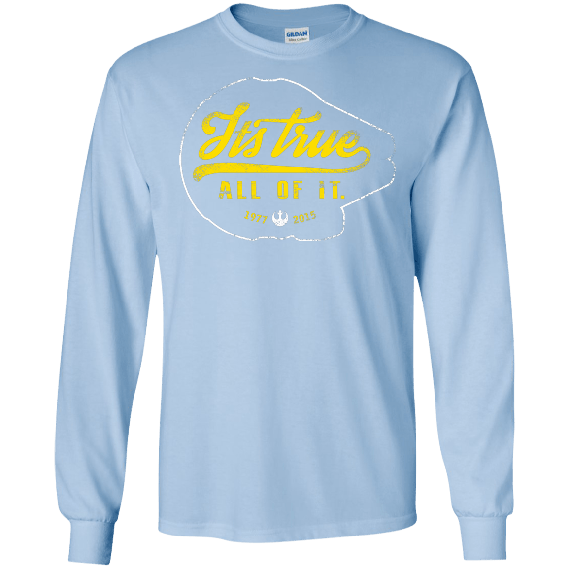 T-Shirts Light Blue / S Its True Men's Long Sleeve T-Shirt