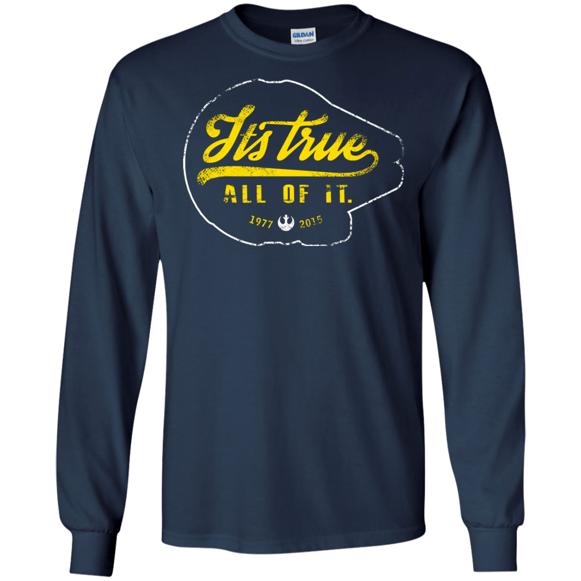 T-Shirts Navy / S Its True Men's Long Sleeve T-Shirt