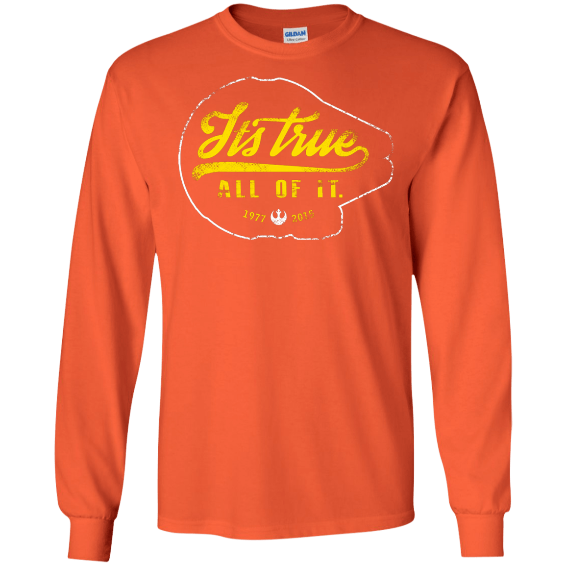 T-Shirts Orange / S Its True Men's Long Sleeve T-Shirt