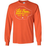 T-Shirts Orange / S Its True Men's Long Sleeve T-Shirt