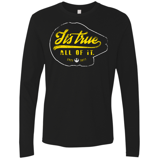 T-Shirts Black / S Its True Men's Premium Long Sleeve