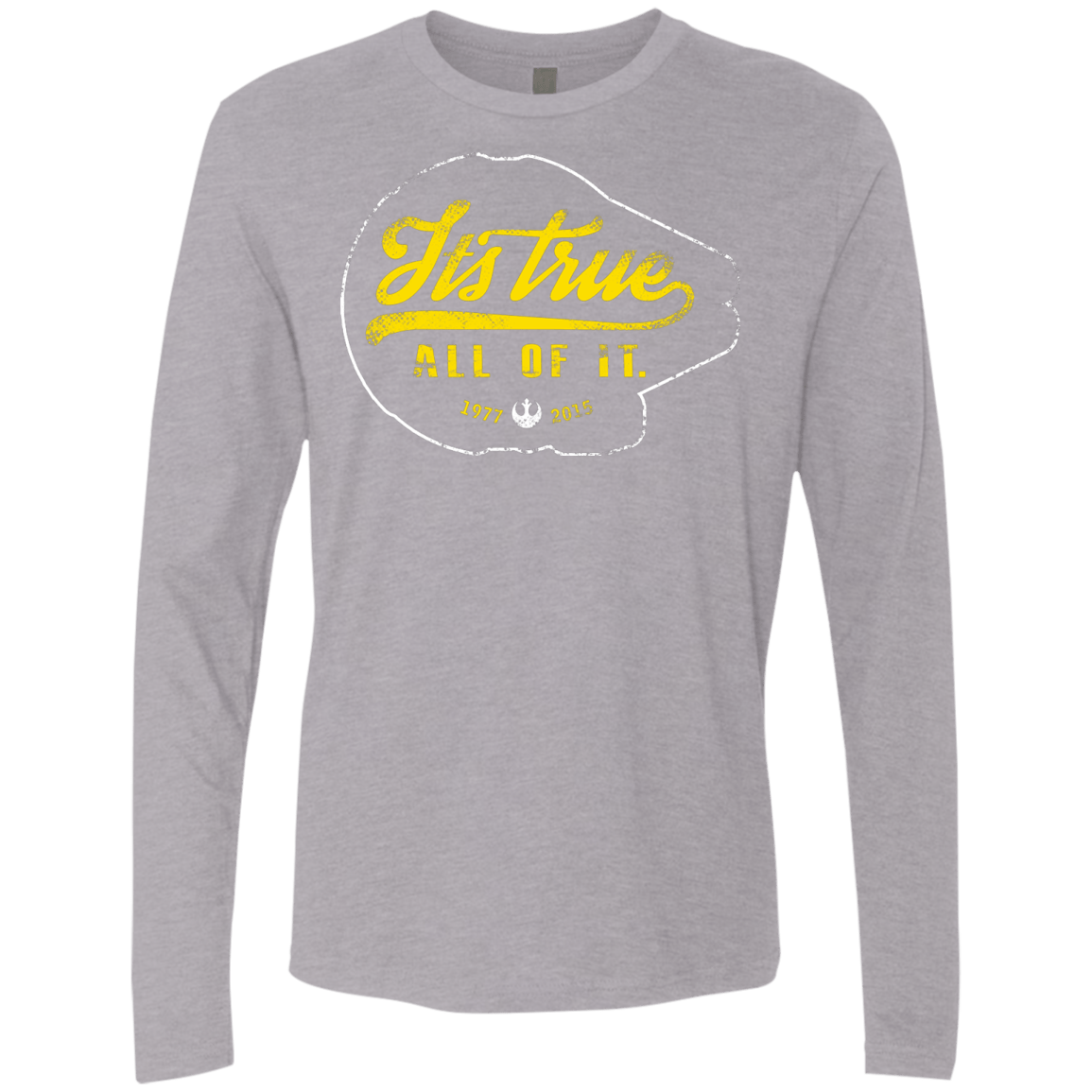 T-Shirts Heather Grey / S Its True Men's Premium Long Sleeve