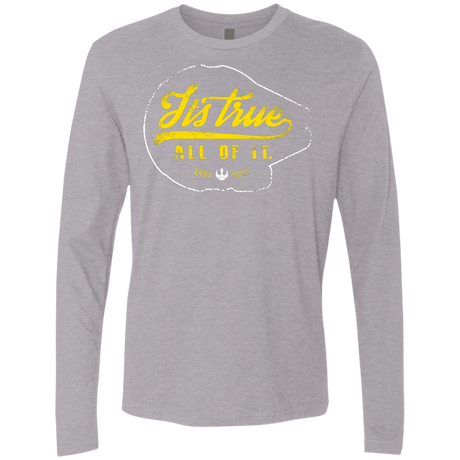 T-Shirts Heather Grey / S Its True Men's Premium Long Sleeve