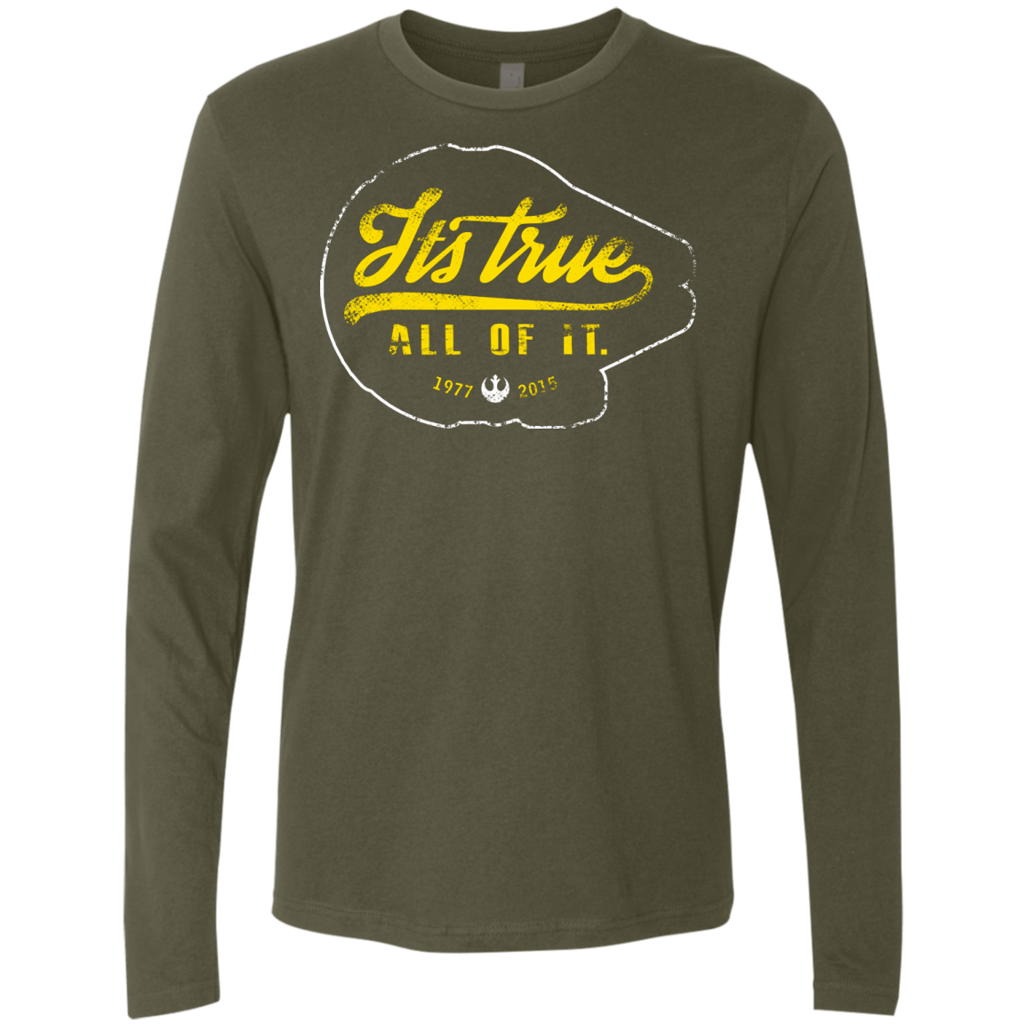 T-Shirts Military Green / S Its True Men's Premium Long Sleeve