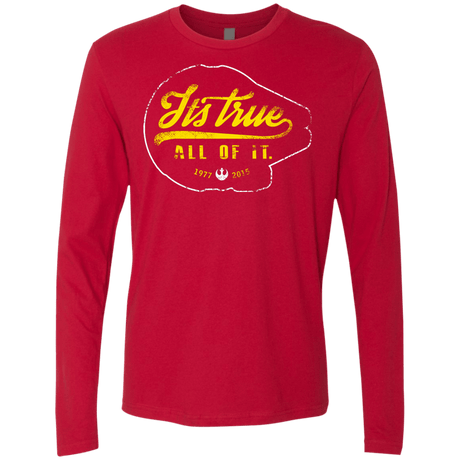 T-Shirts Red / S Its True Men's Premium Long Sleeve
