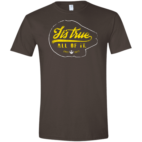 T-Shirts Dark Chocolate / S Its True Men's Semi-Fitted Softstyle