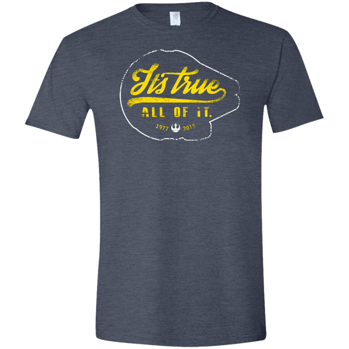 T-Shirts Heather Navy / S Its True Men's Semi-Fitted Softstyle