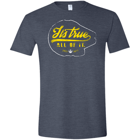 T-Shirts Heather Navy / S Its True Men's Semi-Fitted Softstyle