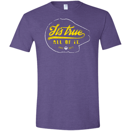 T-Shirts Heather Purple / S Its True Men's Semi-Fitted Softstyle