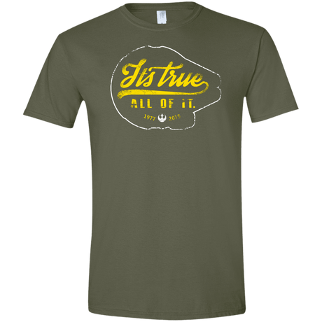 T-Shirts Military Green / S Its True Men's Semi-Fitted Softstyle